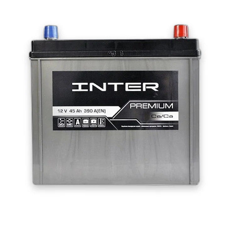 Акумулятор INTER 6СТ-45 (0) 390A Premium ASIA