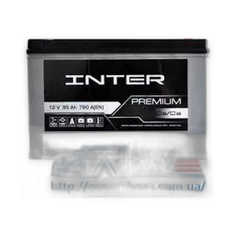 Акумулятор INTER 6СТ-95 (0) 780A Premium ASIA