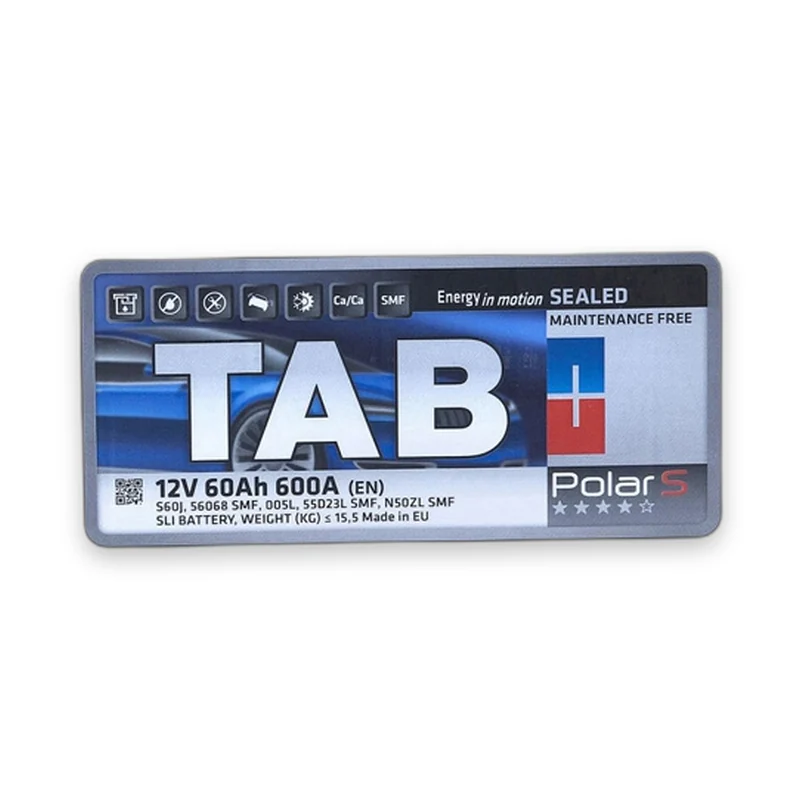 Акумулятор TAB 6СТ-60 (1) 600А Polar ASIA