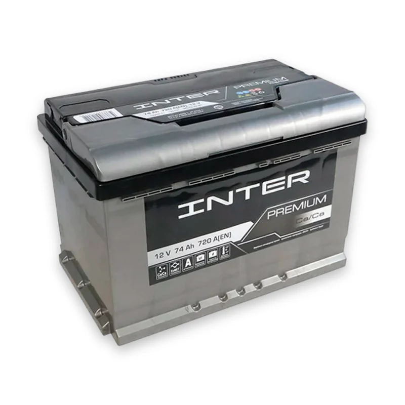 Акумулятор INTER 6СТ-74 (1) 720A Premium