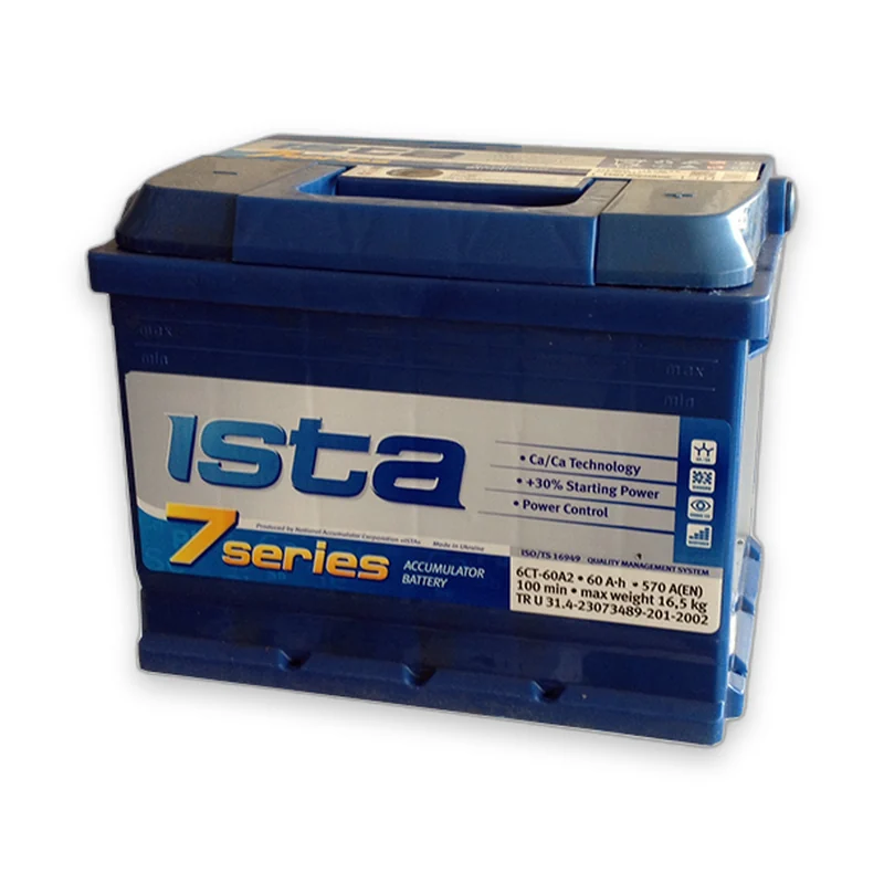 Акумулятор ISTA 6СТ-60 (1) 600А 7 Series