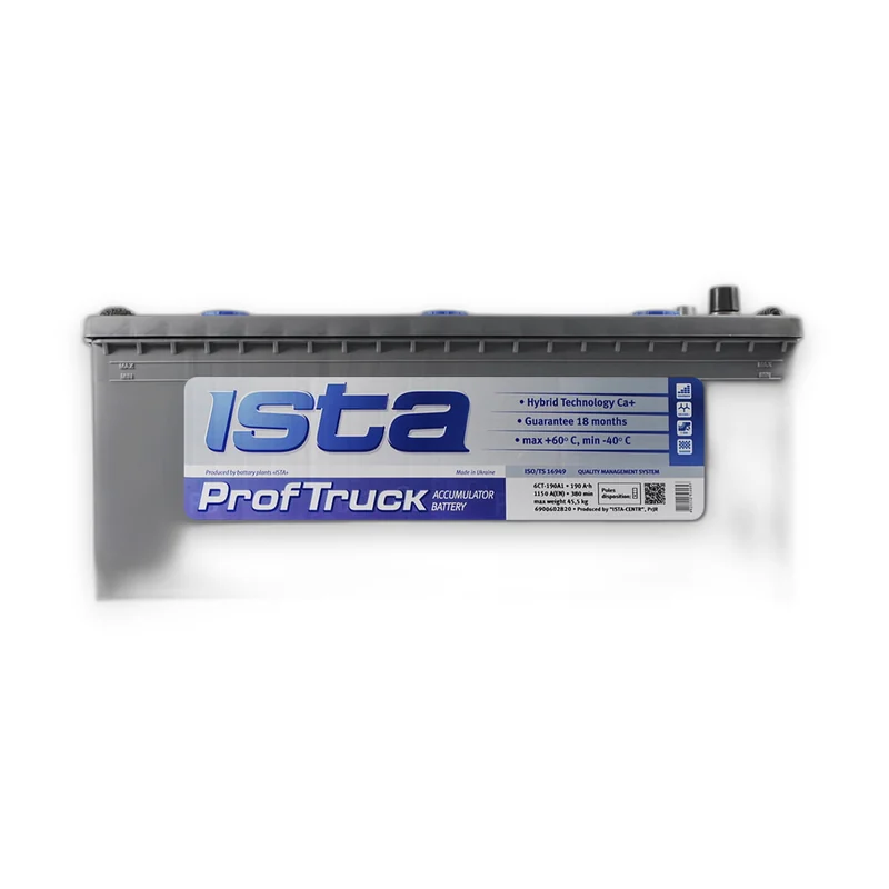 Акумулятор ISTA 6CT-190 Аз Professional Truck