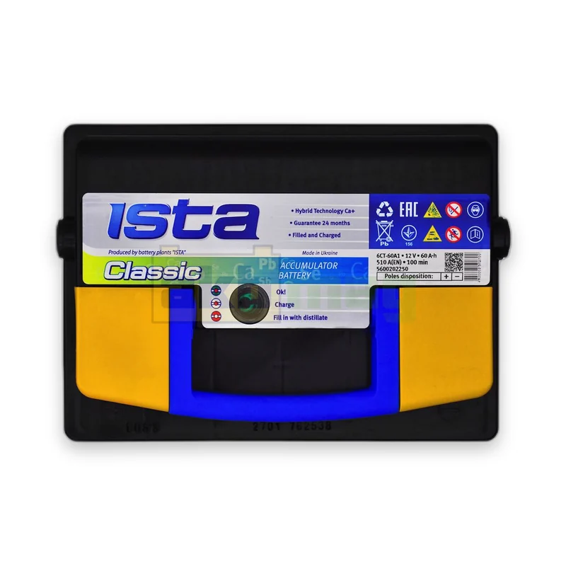 Акумулятор ISTA 6CT-60 АзЕ classic